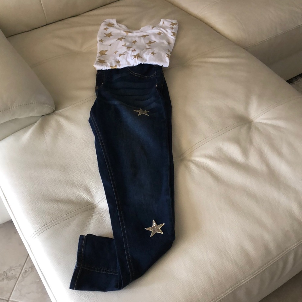Jeans matching top